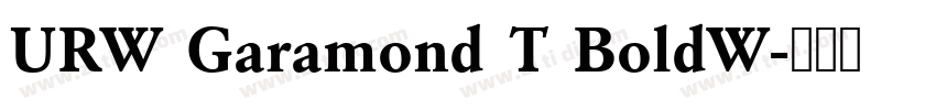 URW Garamond T BoldW字体转换